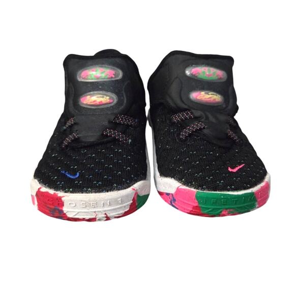 Nike LeBron James 6C Gang Black Pink Blast Basketball Shoes - Picture 2 of 9